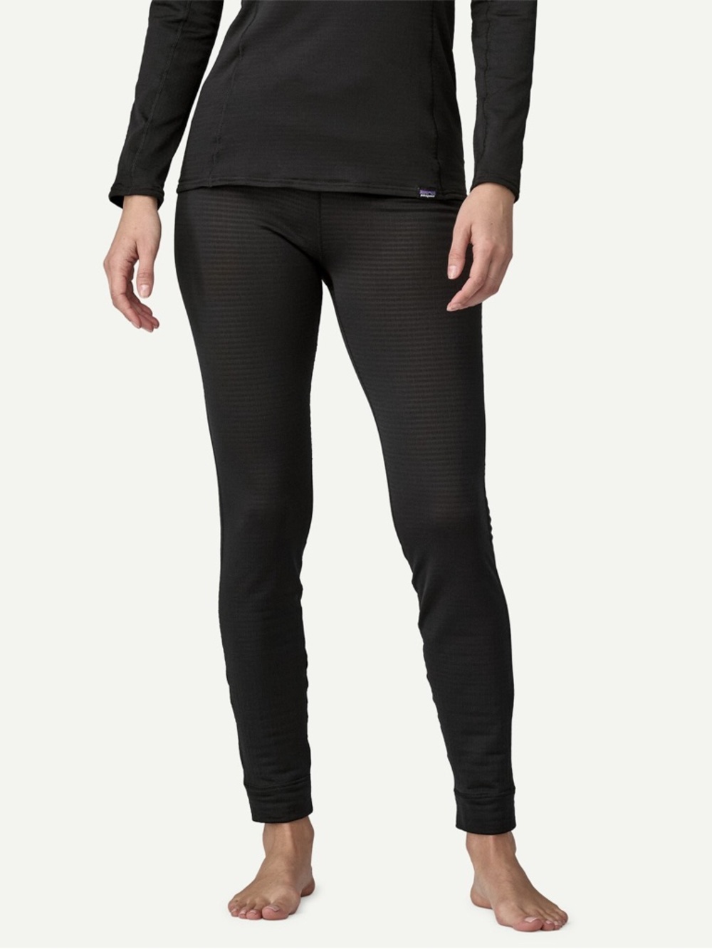 Patagonia Women's Capilene Thermal Weight Bottoms Baselayer Black